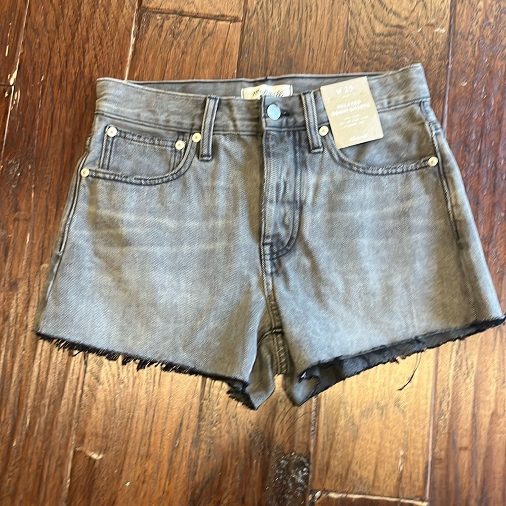 Madewell Dark Grey Denim shorts